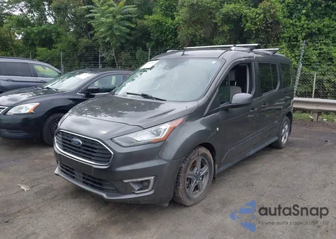 2019 Ford Transit Connect Titanium z USA, uszkodzony, nr VIN NM0GE9G2XK1414389
